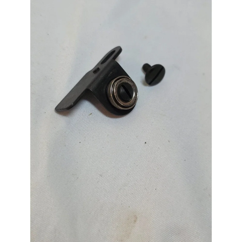 Vintage Industrial Sewing Machine Roller Guide Attachment with Mounting Screw